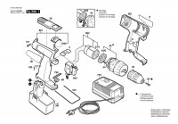 Bosch 0 601 936 4B1 Gsr 14,4 Ves-2 Cordless Screw Driver 14.4 V / Eu Spare Parts